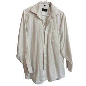 Donald J Trump‎ Signature Coll. Men’s White Regular Fit Dress Shirt - 16.5x32/33